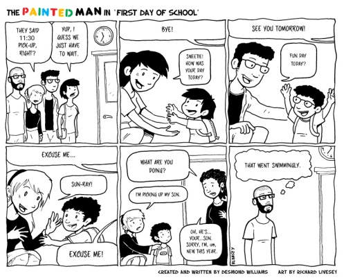 painted_man_first_day_school